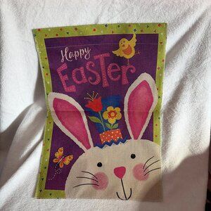 Garden flag Happy Easter Bunny Colorful NEW